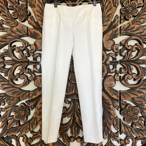 White Capri Pants - Nordstrom Slacks - Halogen White Ankle Length Pants - Size 0 - Picture 4 of 10